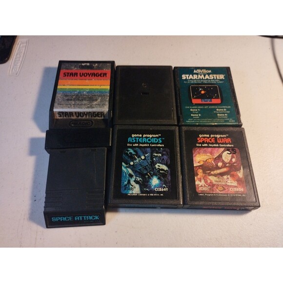 Atari 2600 Lot Of 6 Space Themed Games - Tested & Work - Picture 1 of 3